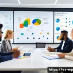 Home 19 관점 전환 훈련을 위한 문제 해결 접근법 - A diverse group of professionals brainstorming around a large table in a modern office, using colorf...