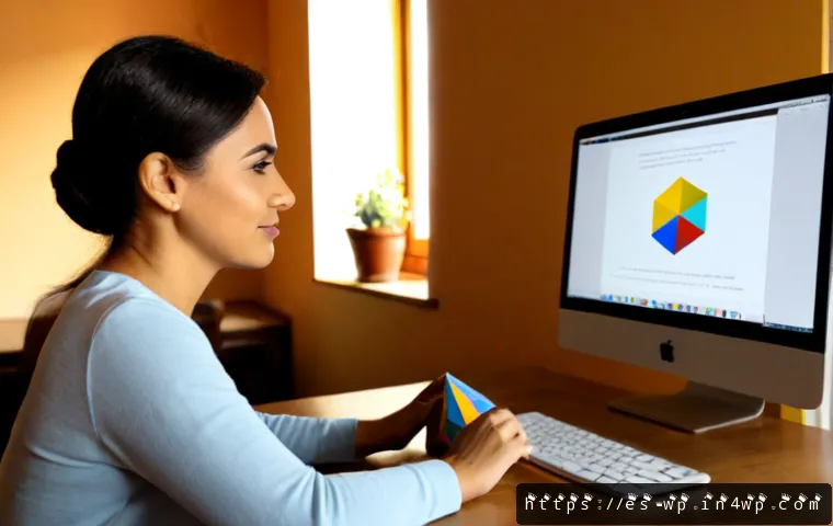 관점 전환 능력 개발을 위한 온라인 코스 - Photorealistic home-learning scene of a Hispanic woman in her 40s at a tidy desk, viewing an online ...